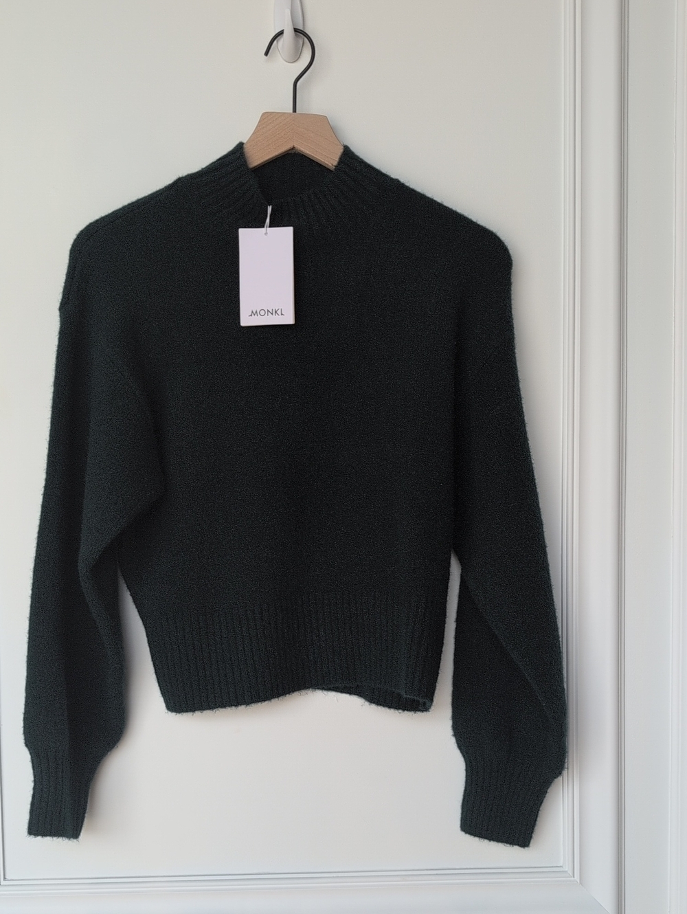 Monki Black Mock Neck Turtleneck Sweater